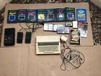 ACORN ELECTRON COMPUTER WITH GAMES, Manual, Controllers.